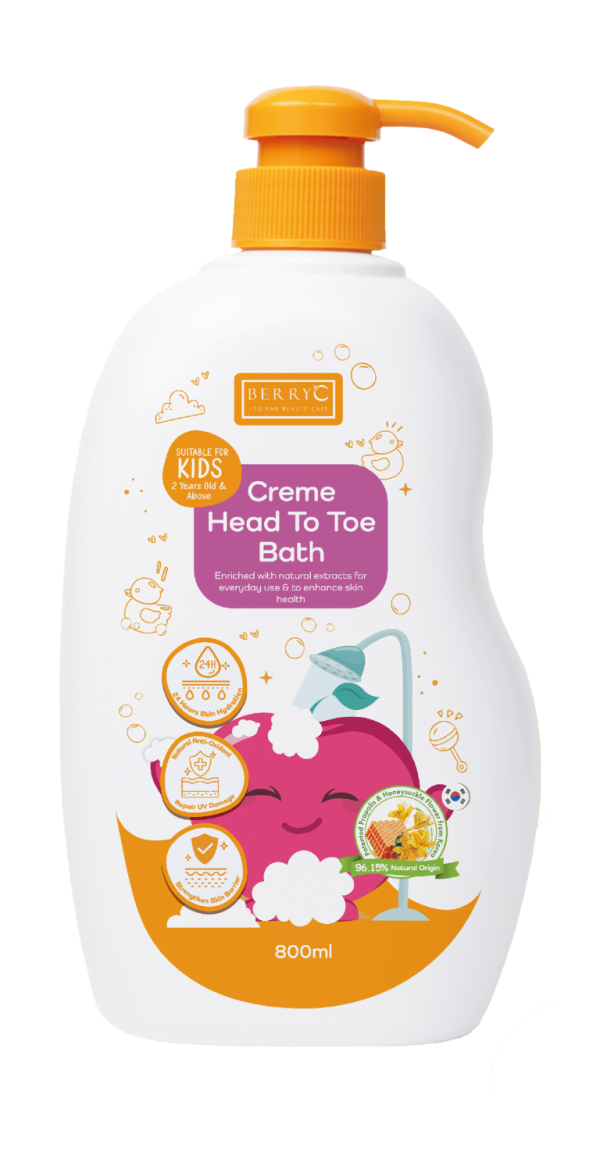 BerryC Creme Head To Toe Bath 800ml