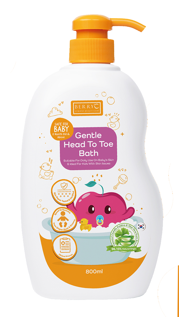 BerryC Gentle Head To Toe Bath 800ml